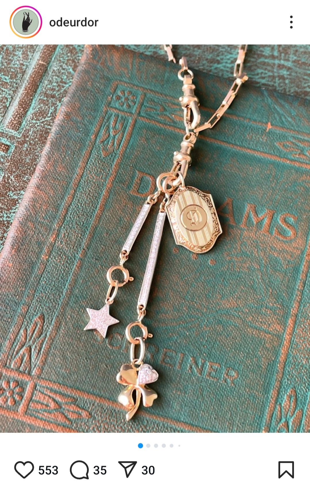 14k Box chain necklace with extenders and charms