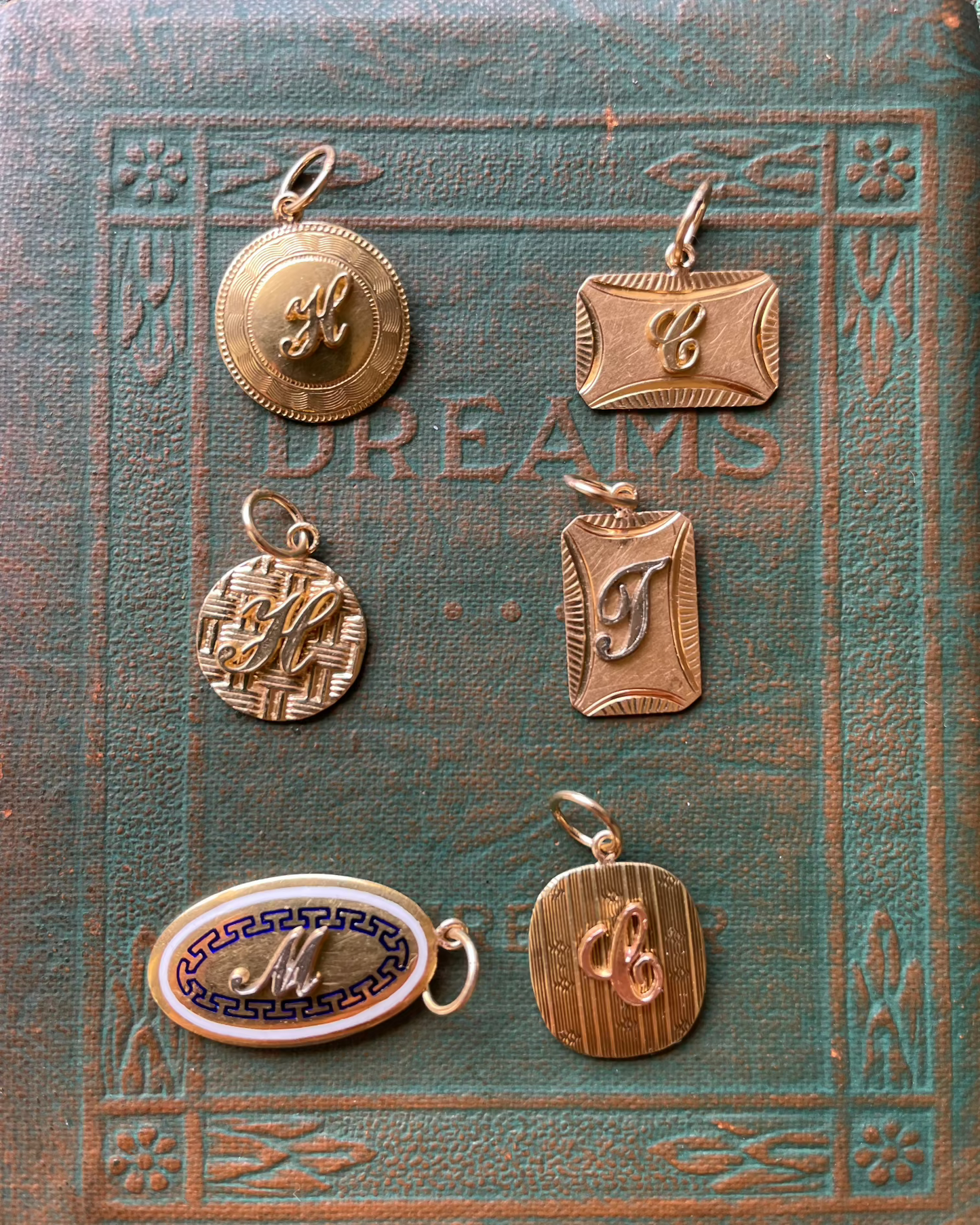 Rectangular Ray Cufflink Charms - 16k