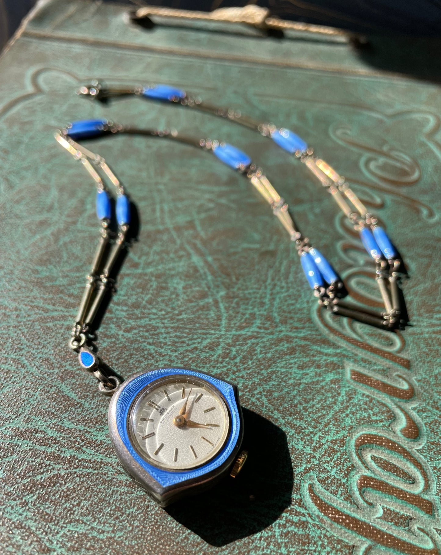 Bucherer Enamel Watch - Silver