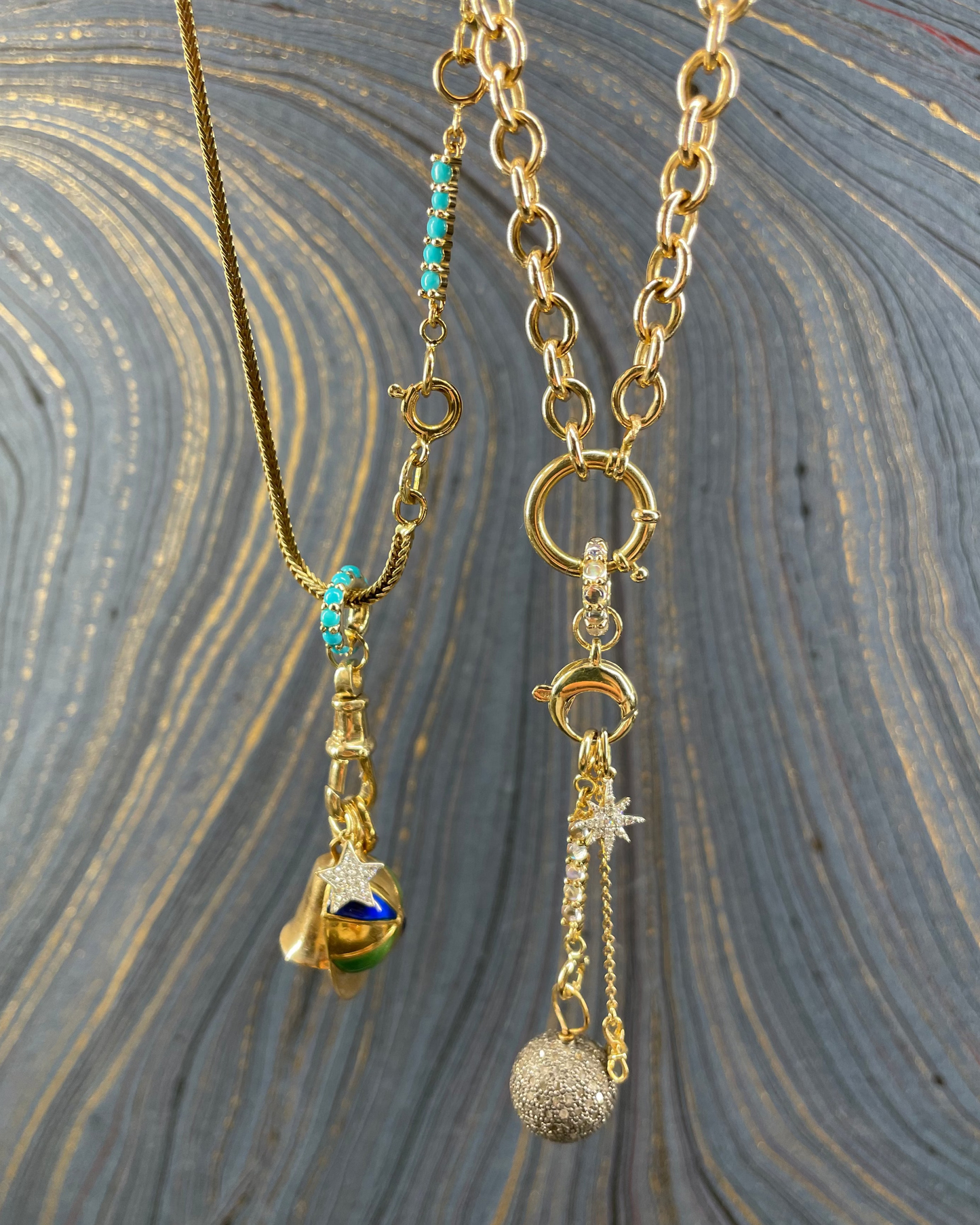 Cab Dog Clasp Charm - 14k