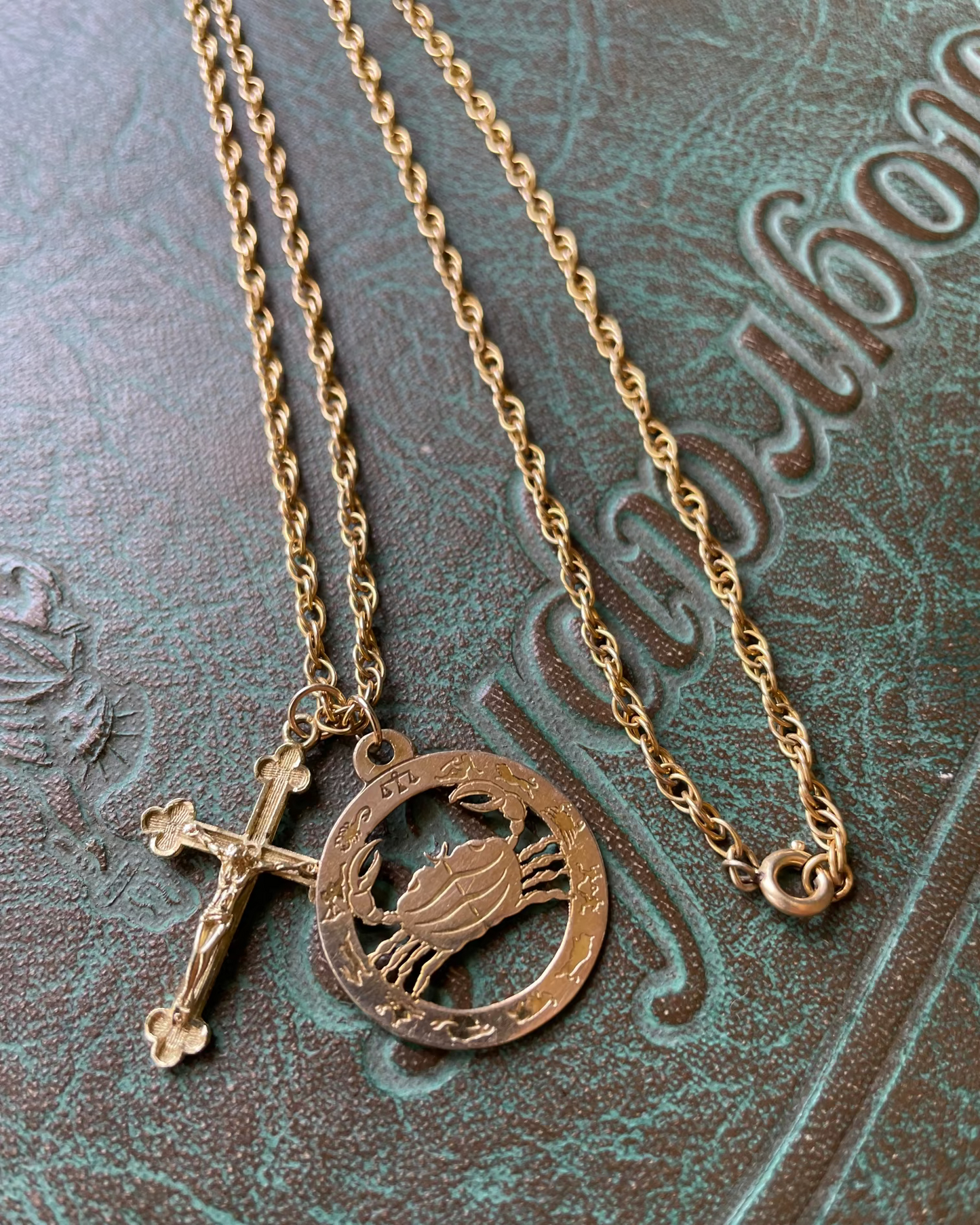 Cancer Wheel Charm - 9k