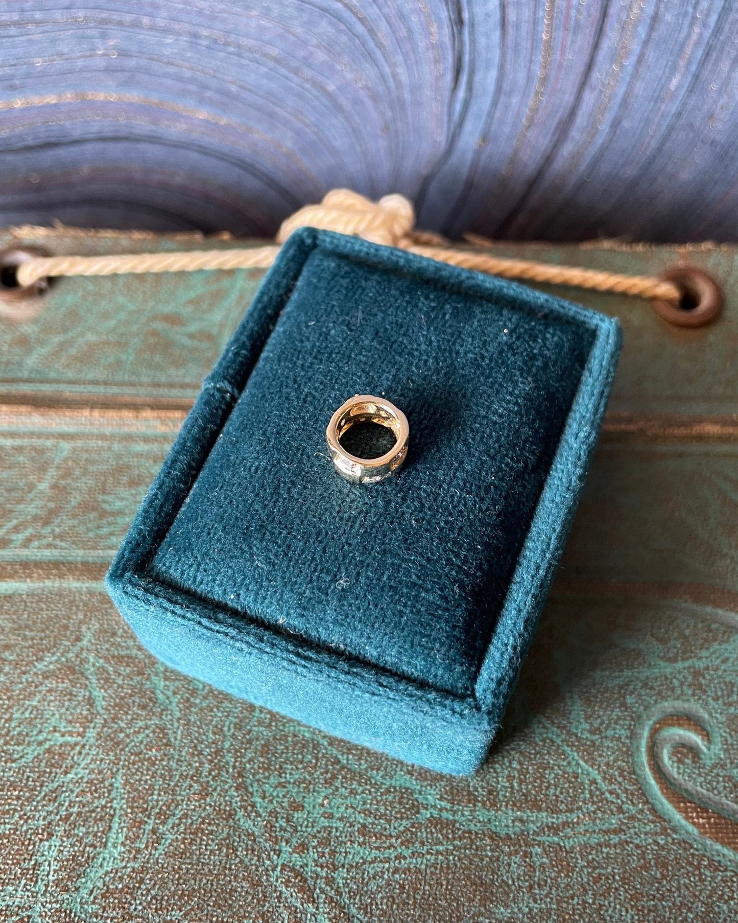 Checkerboard Spacer - 14k