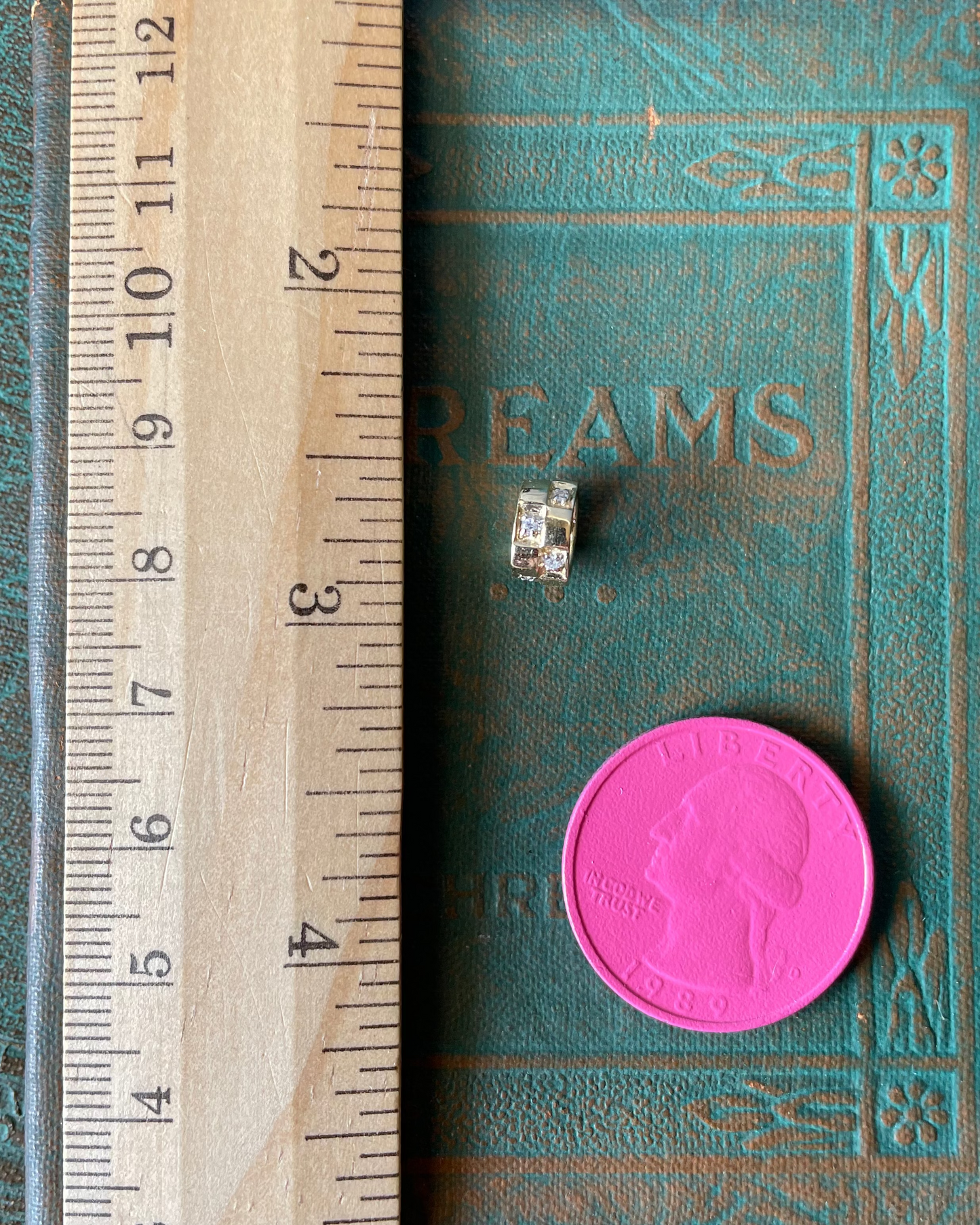 Checkerboard Spacer - 14k