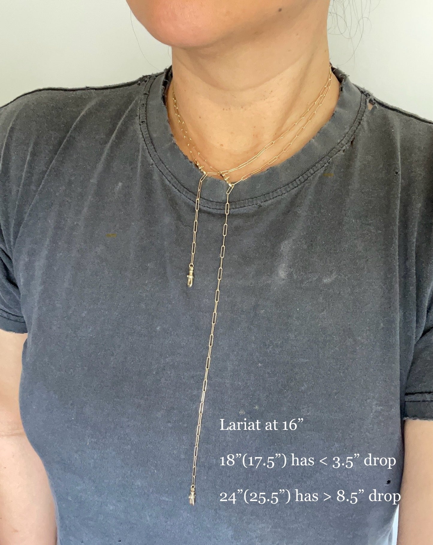 Double Dog Paperclip Chain - 14k