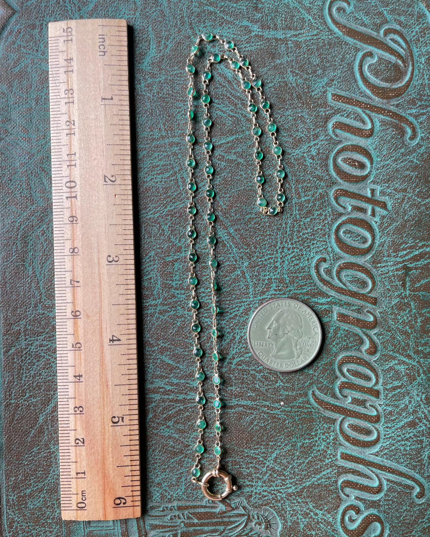 Emerald Spring Necklace - 14k