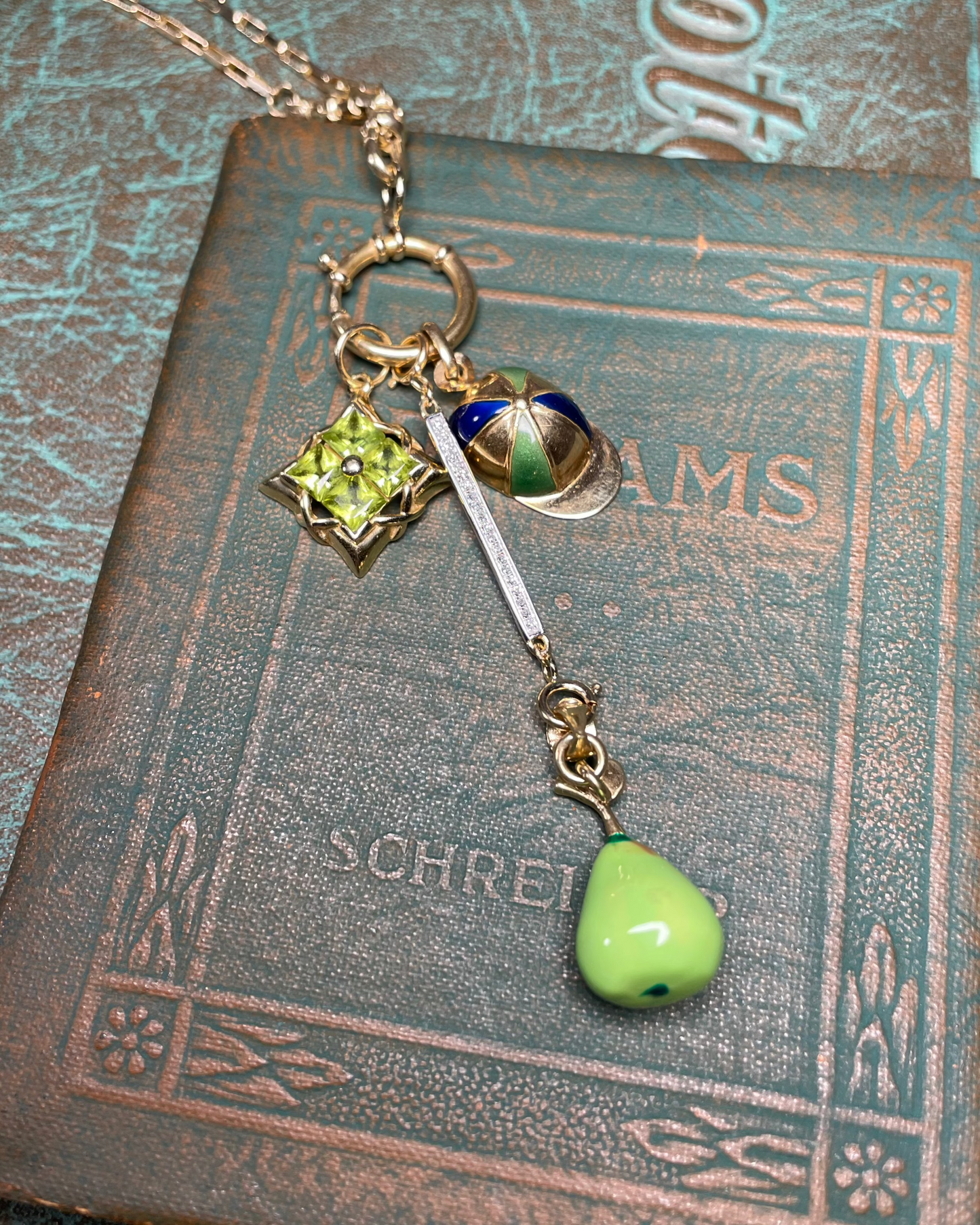 A Pear Apparently Charm - 14k