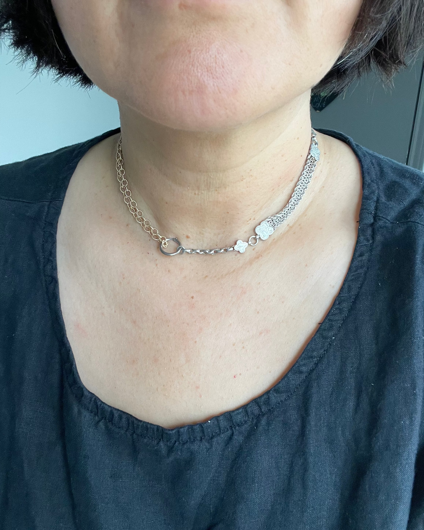 Quatrefoil Watch Chain - Silver