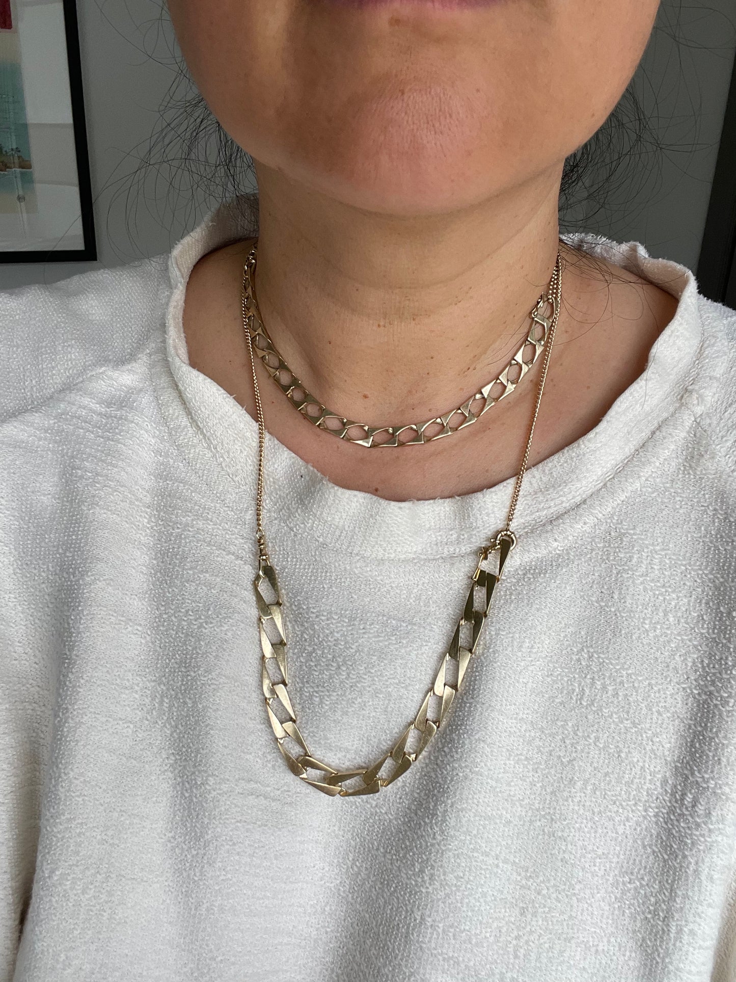 Elongated Rectangular Curb Bracelet- 14k