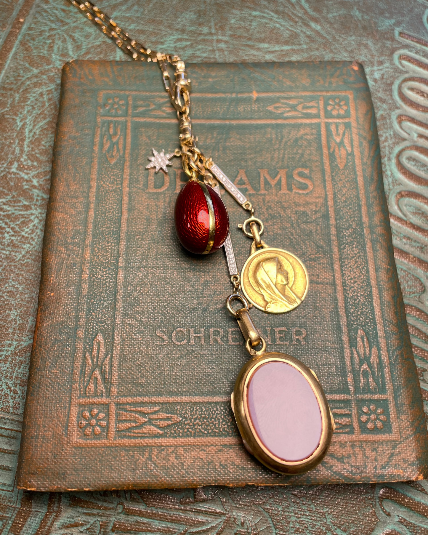 Mini Mary Medal - 18k