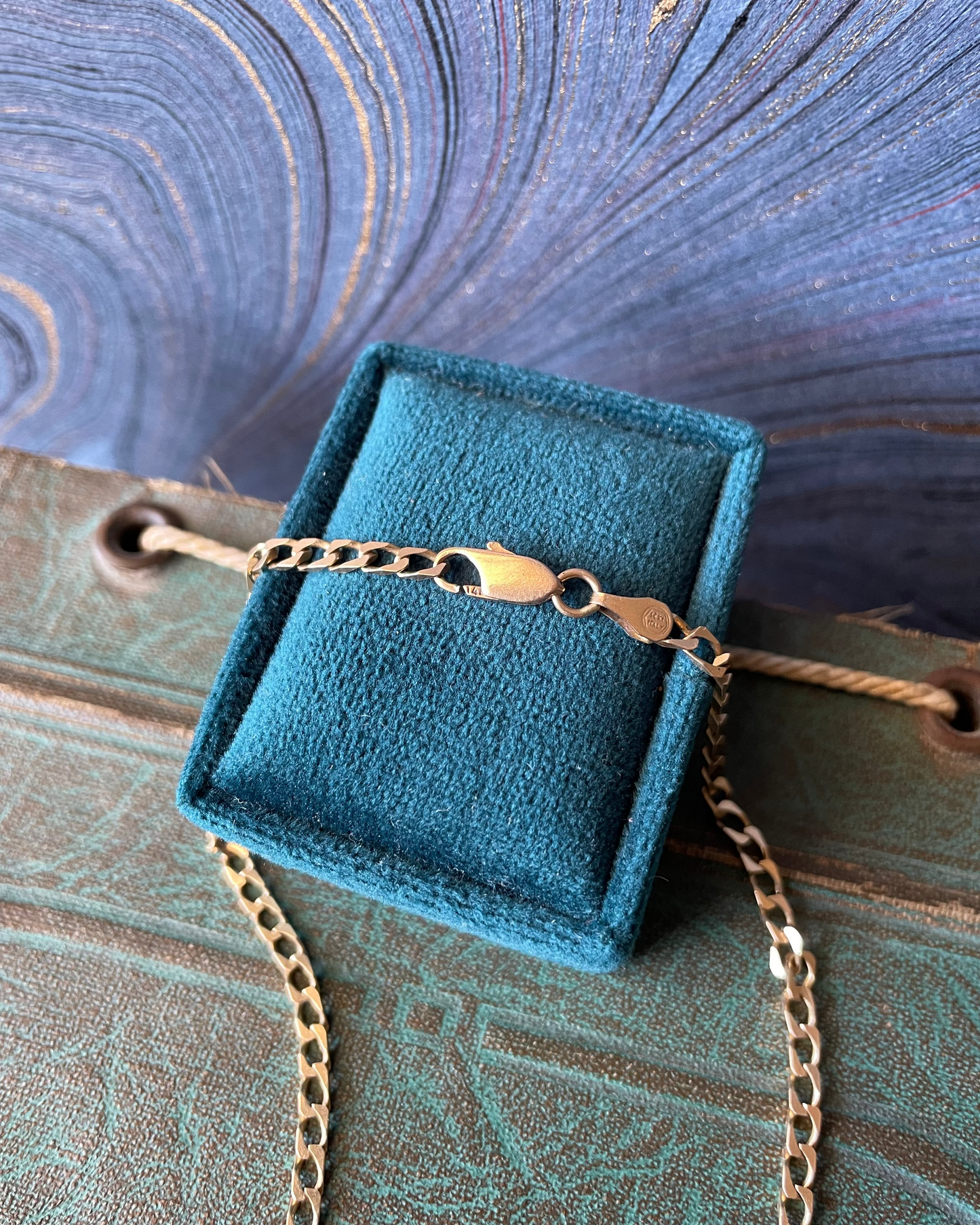 Square Curb Chain - 14k