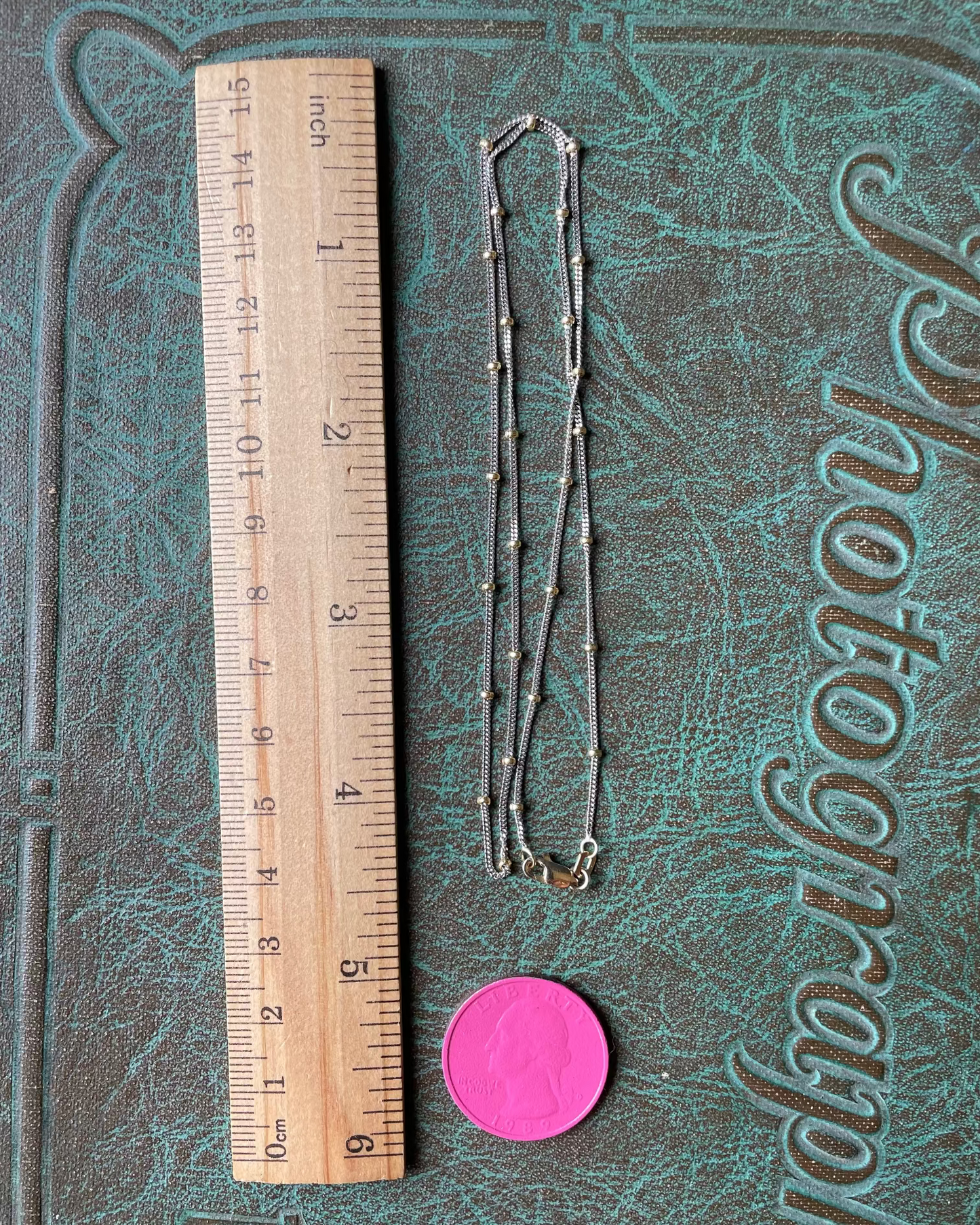 Dotted Two Tone Chain - 14k