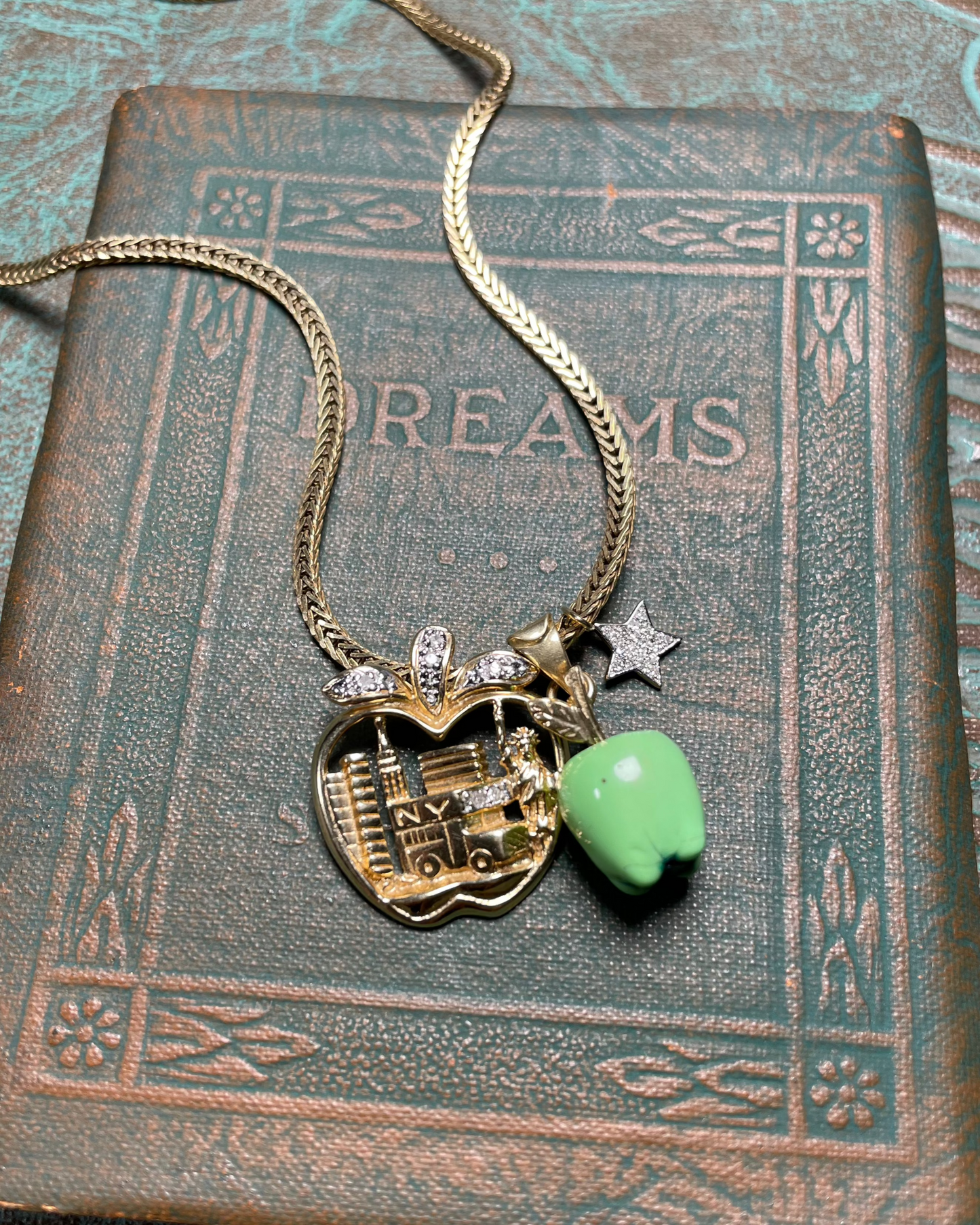 Big Big Apple Charm - 14k