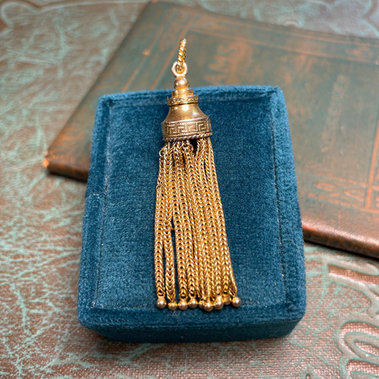Greek Key Tassel - 12k & 18k