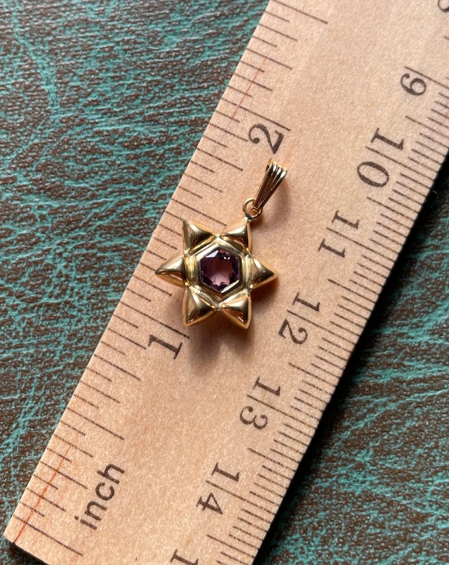 Star of David Amethyst - 14k