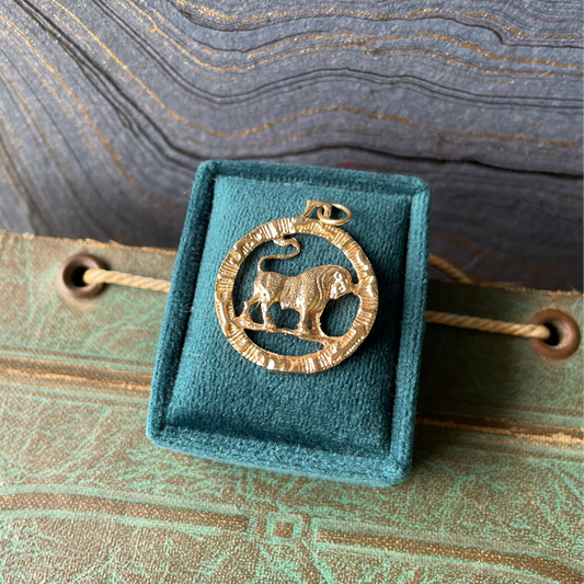 Taurus Zodiac Wheel - 14k