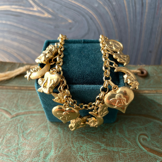 Angels Charm Bracelet - 14k