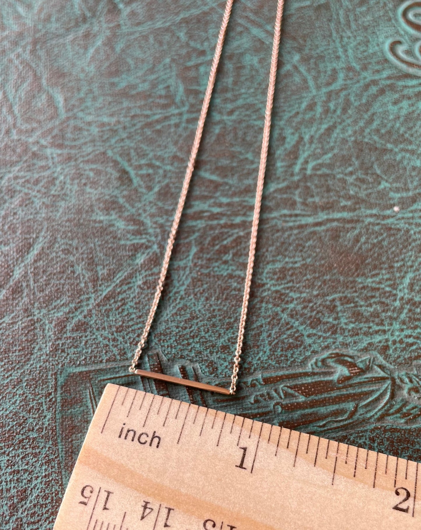 Bar Necklace - 14k