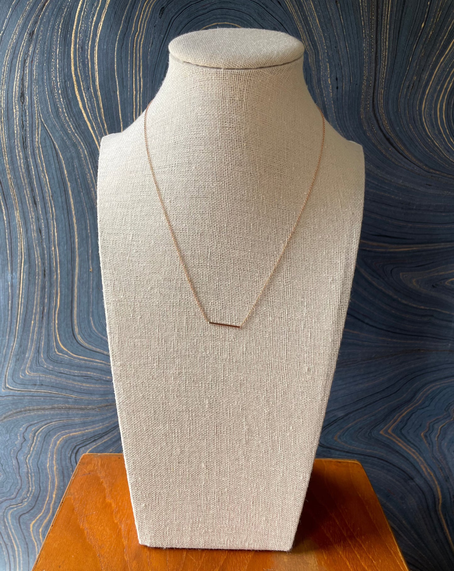 Bar Necklace - 14k