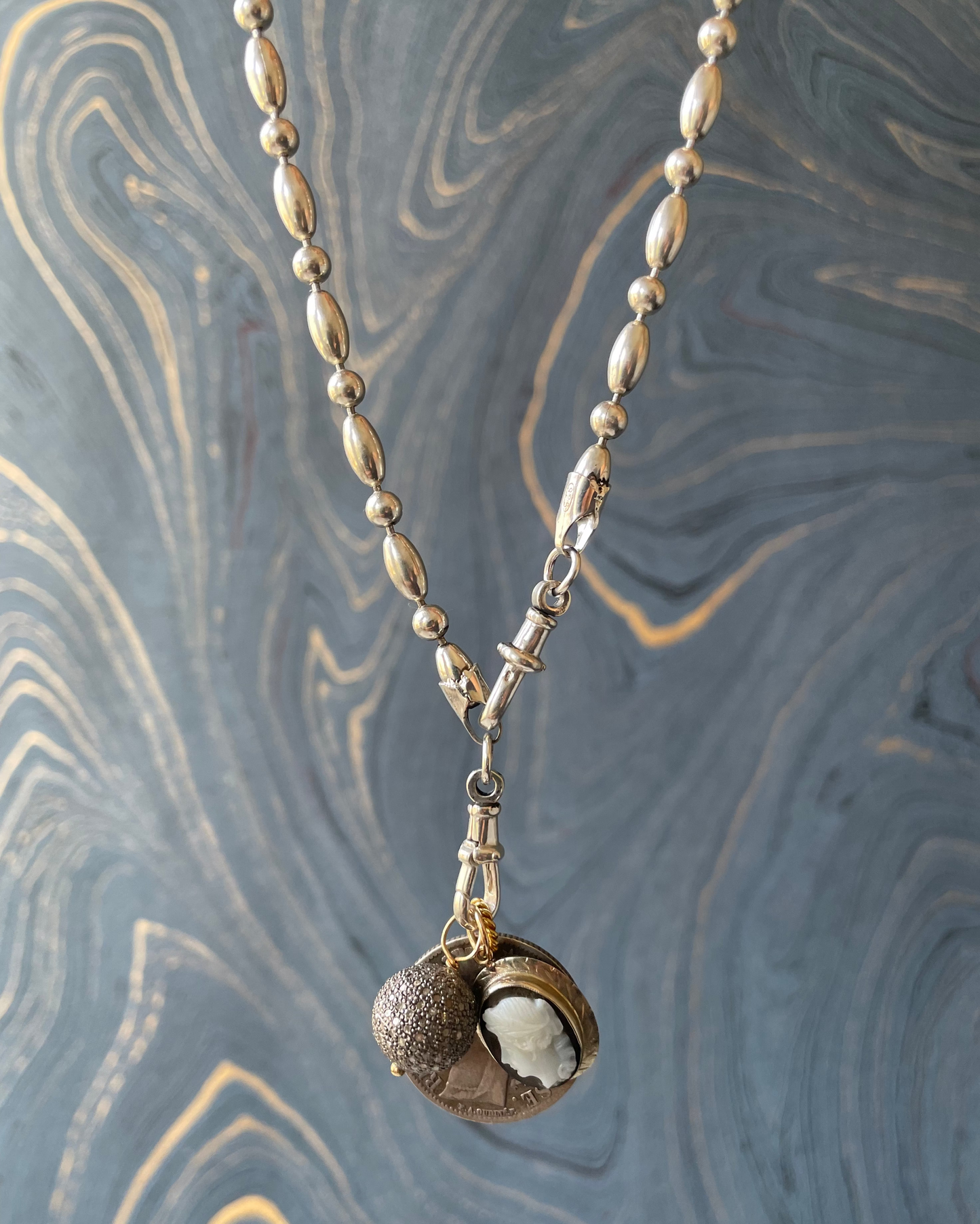 Bead Ball DD Chain - 925 Silver