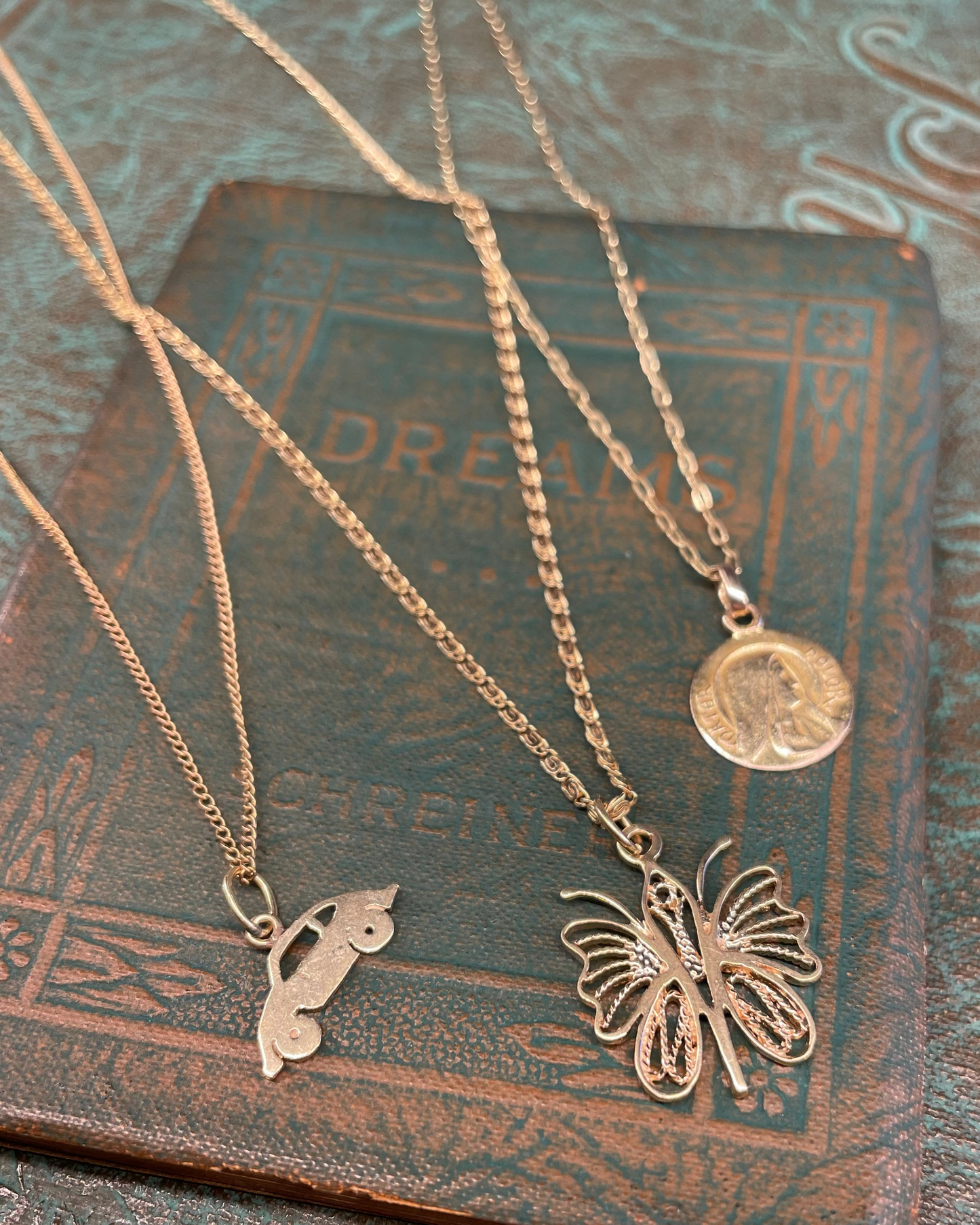 Butterfly Charm - 14k