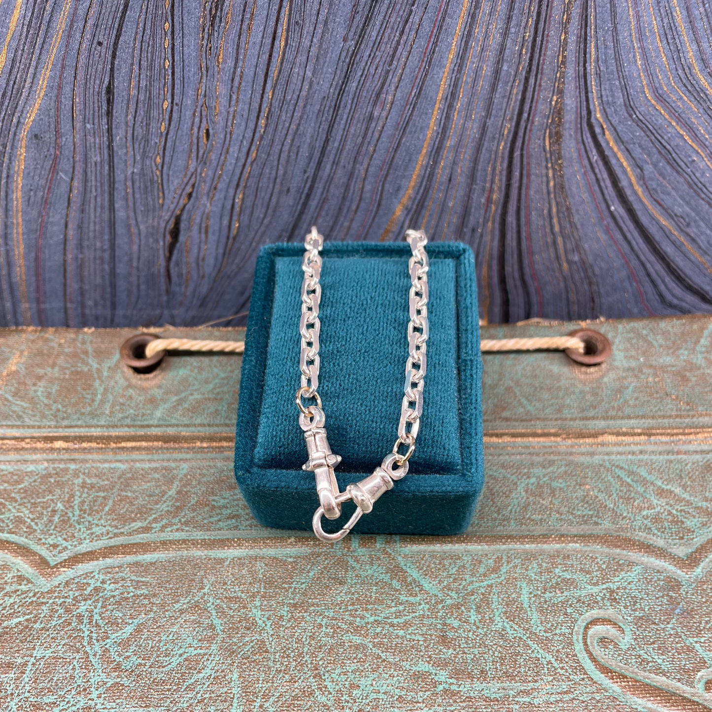 Double Dog Biker Chain - Silver