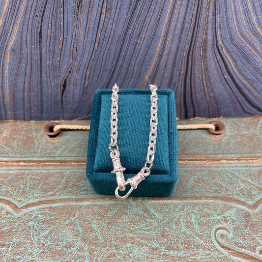 Double Dog Biker Chain - Silver