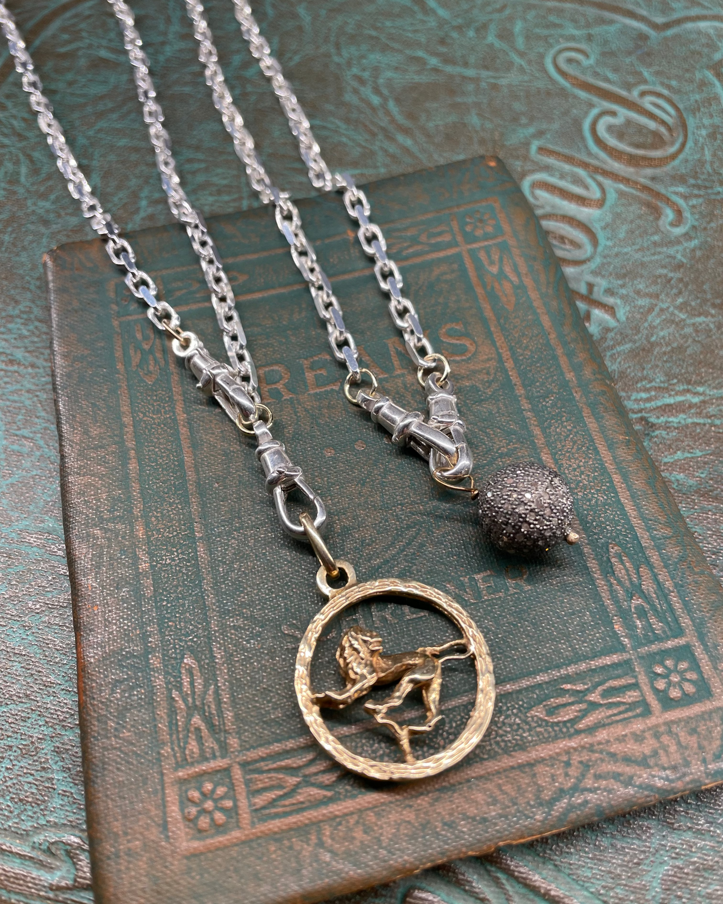 Double Dog Biker Chain - Silver