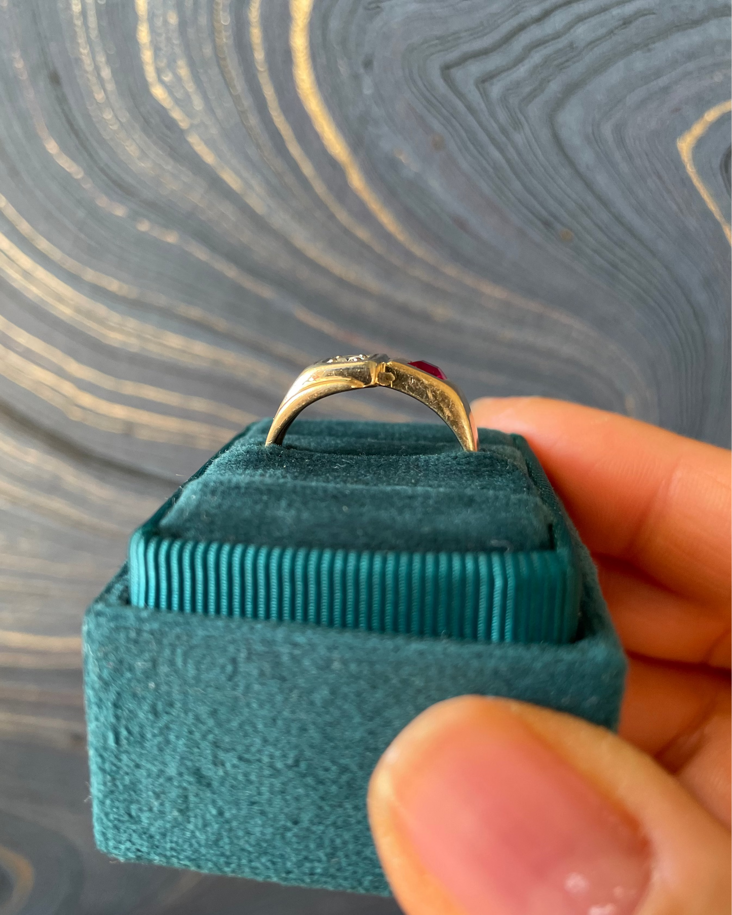 Retro Bypass Ring - 14k