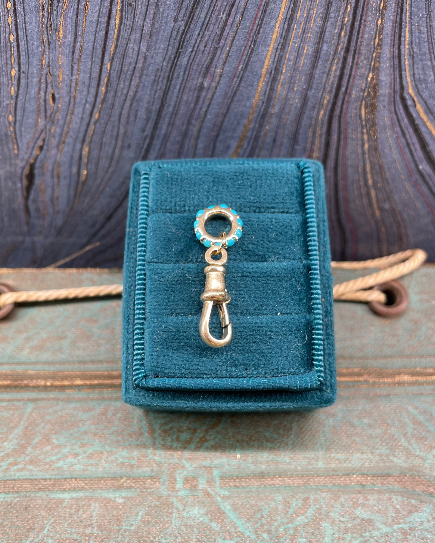 Cab Dog Clasp Charm - 14k