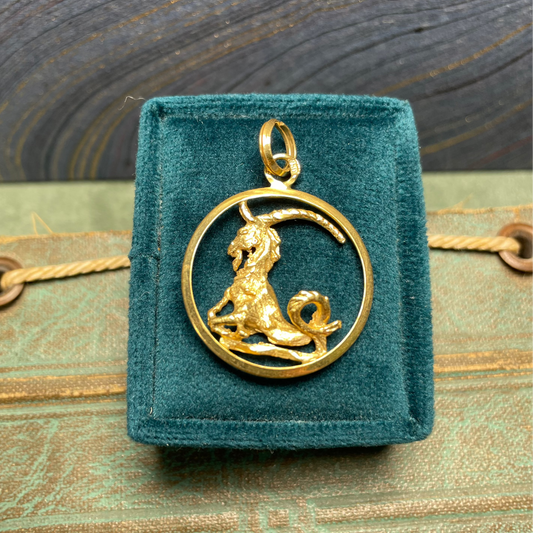 Capricorn Medallion - 18k