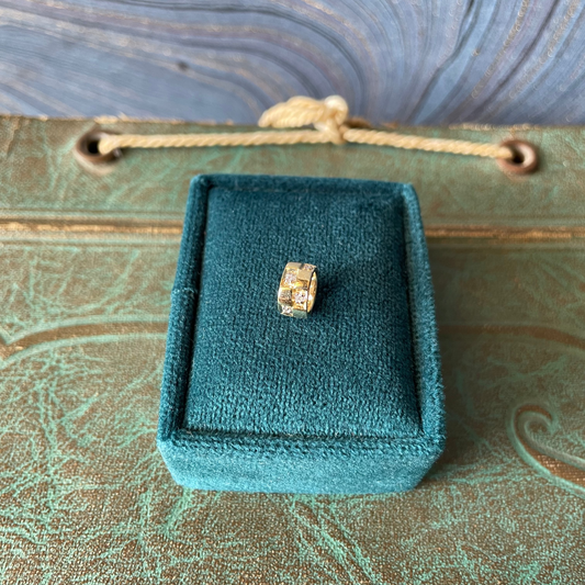 Checkerboard Spacer - 14k