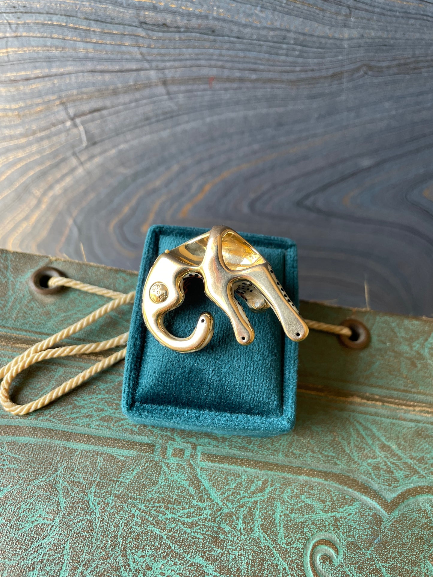 Cheetah Slider Pendant - 14k