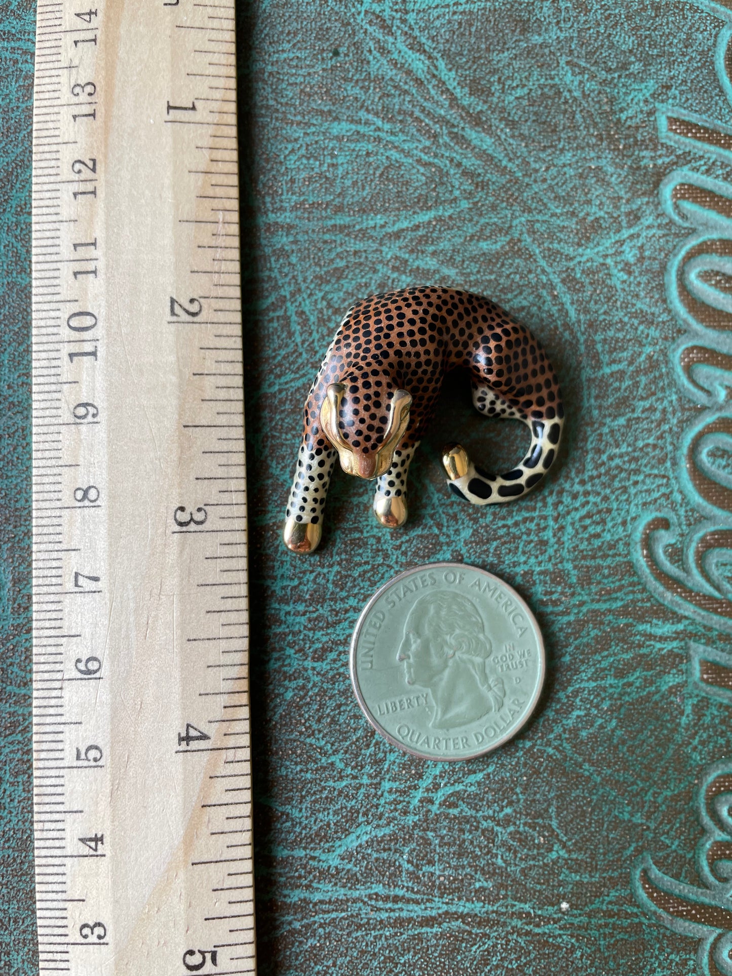 Cheetah Slider Pendant - 14k