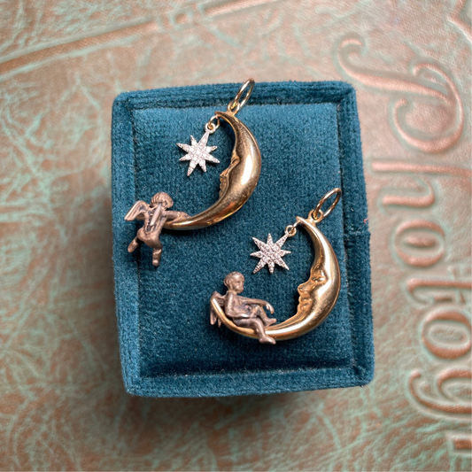 Climb or Chill Angel Charm - 14k & 925