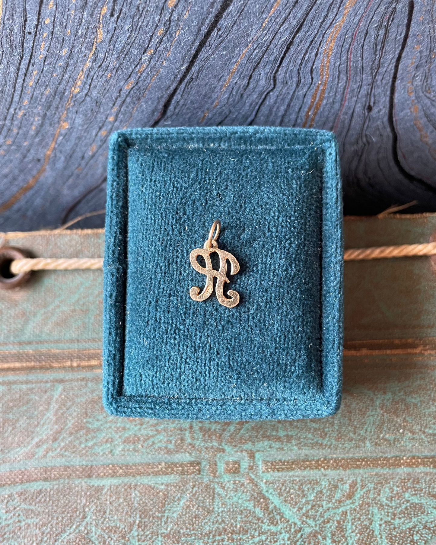 Cursive H Initial Charm - 13k