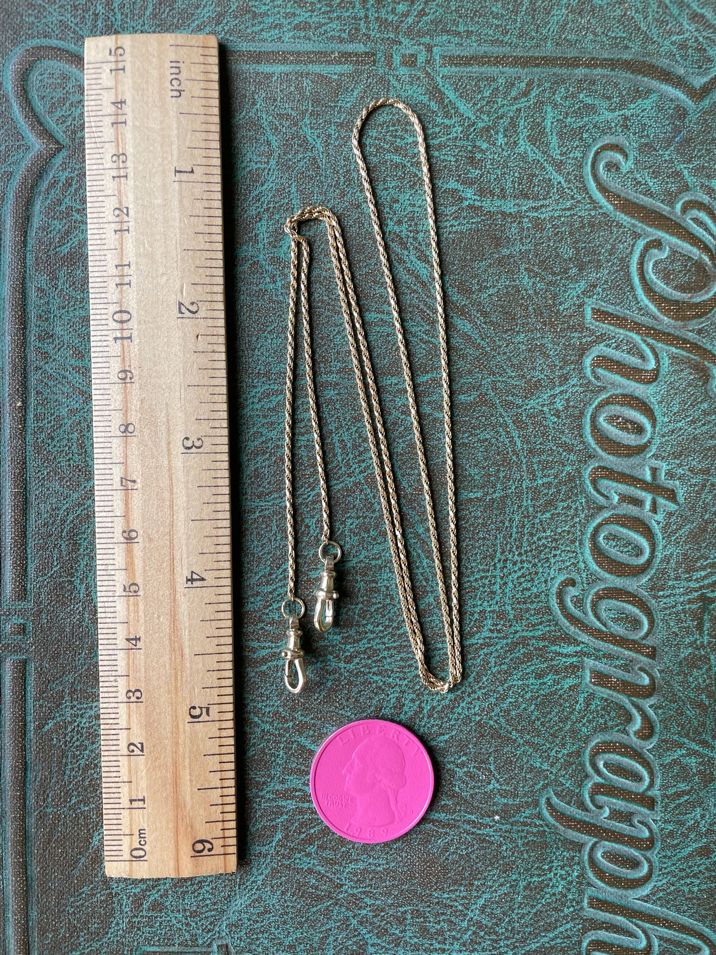 Estate Dogged Rope Chain - 14k