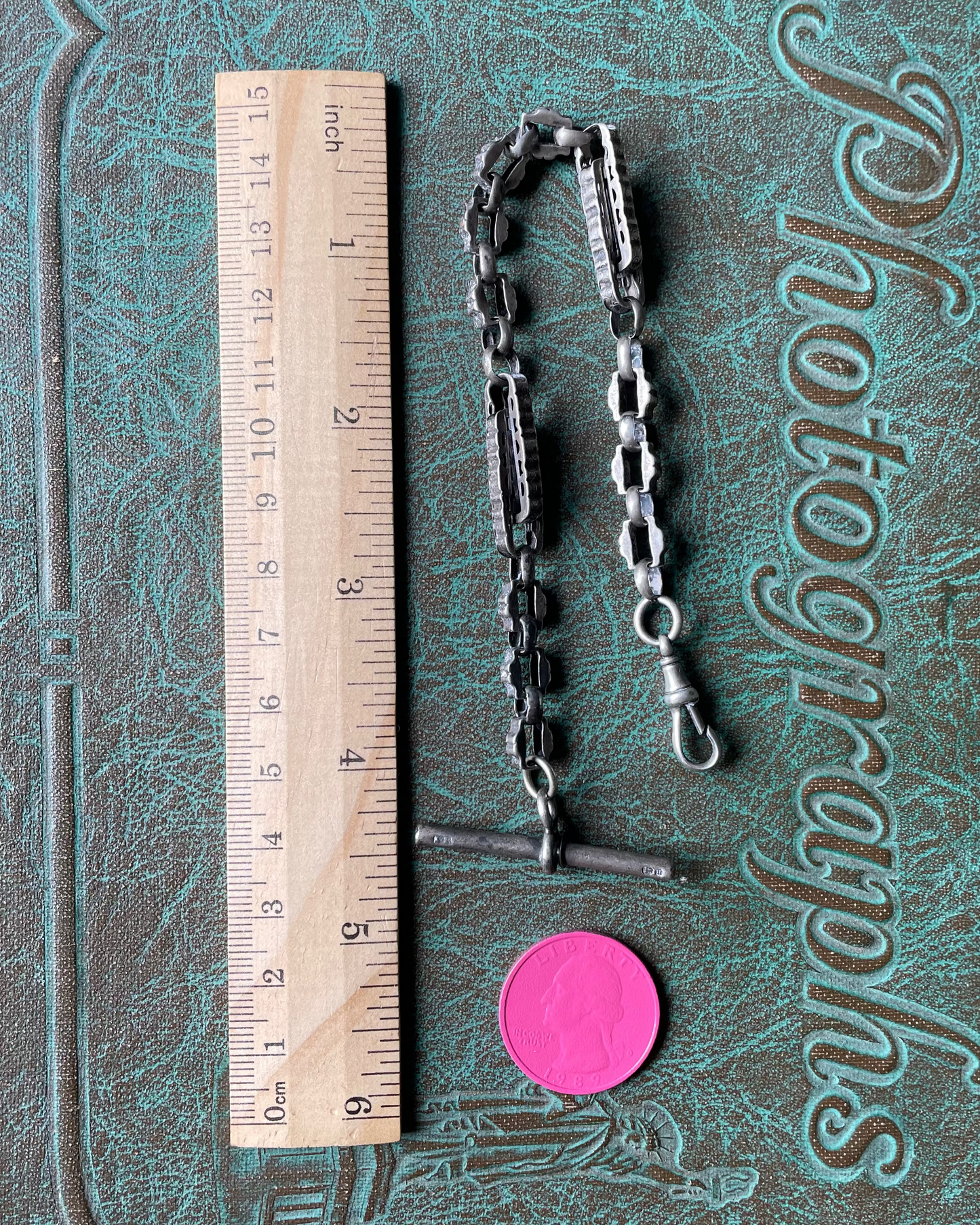 Fancy Link Watch Chain - Silver