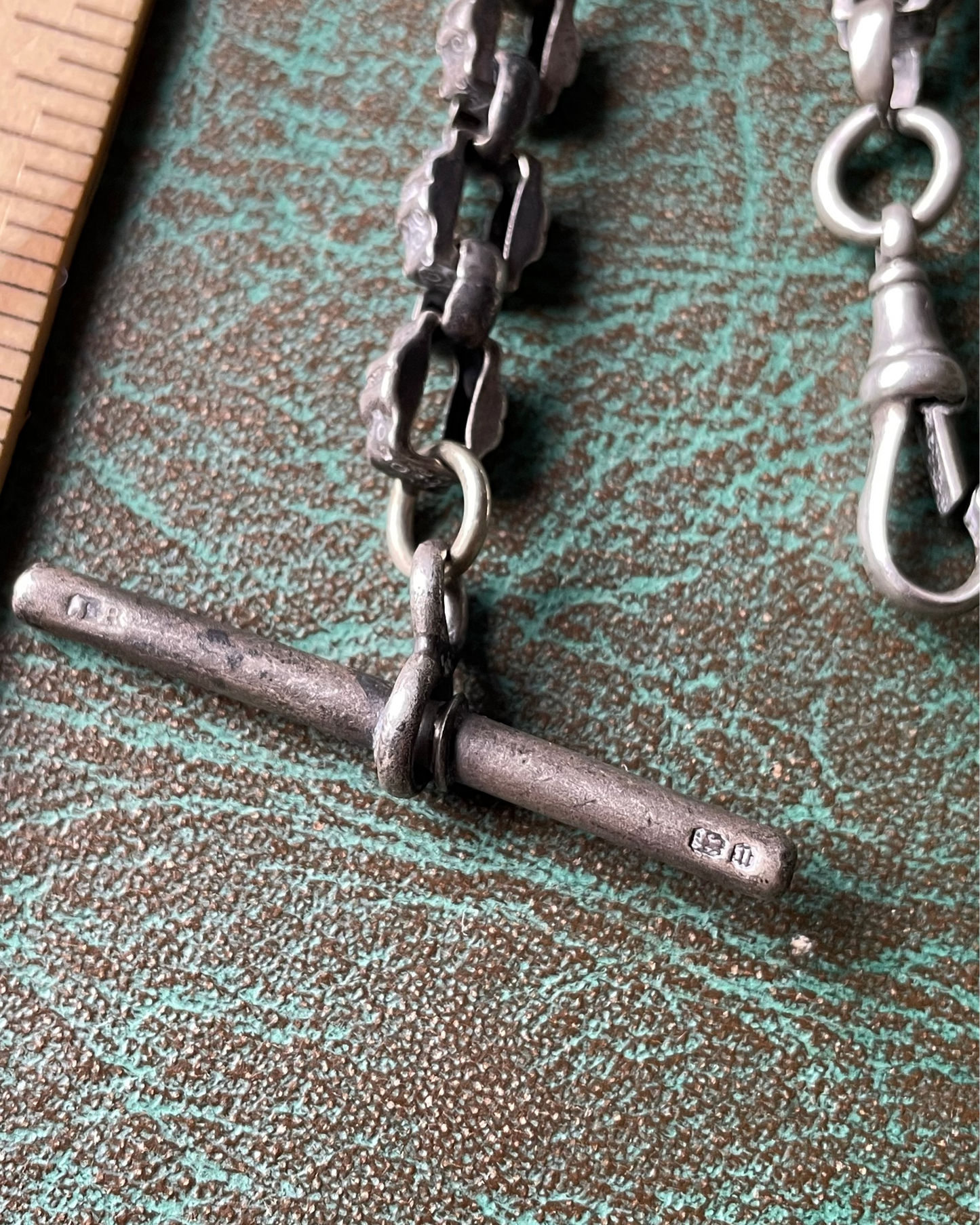 Fancy Link Watch Chain - Silver