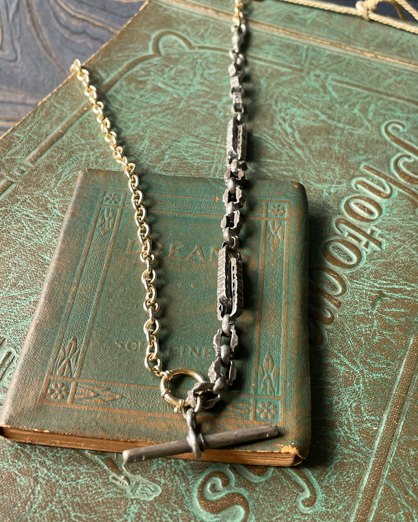 Fancy Link Watch Chain - Silver