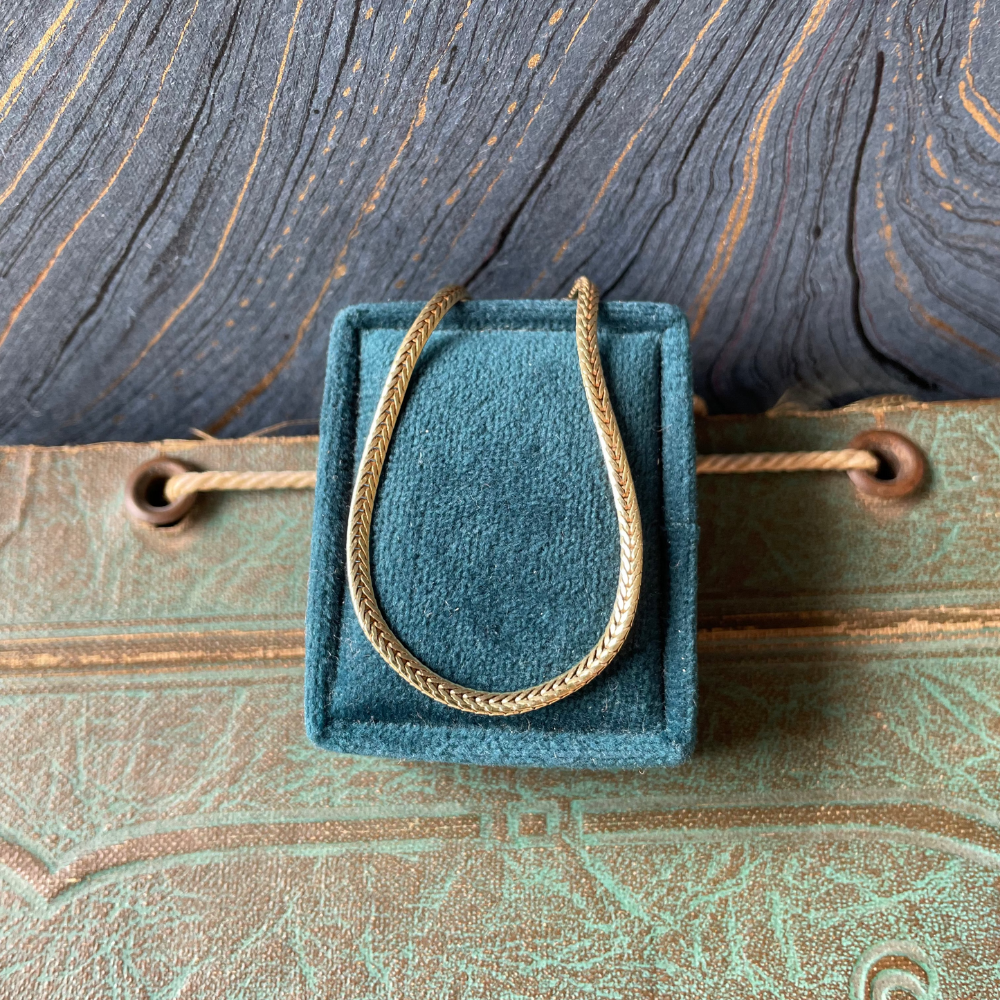 Flat Foxtail Chain - 14k