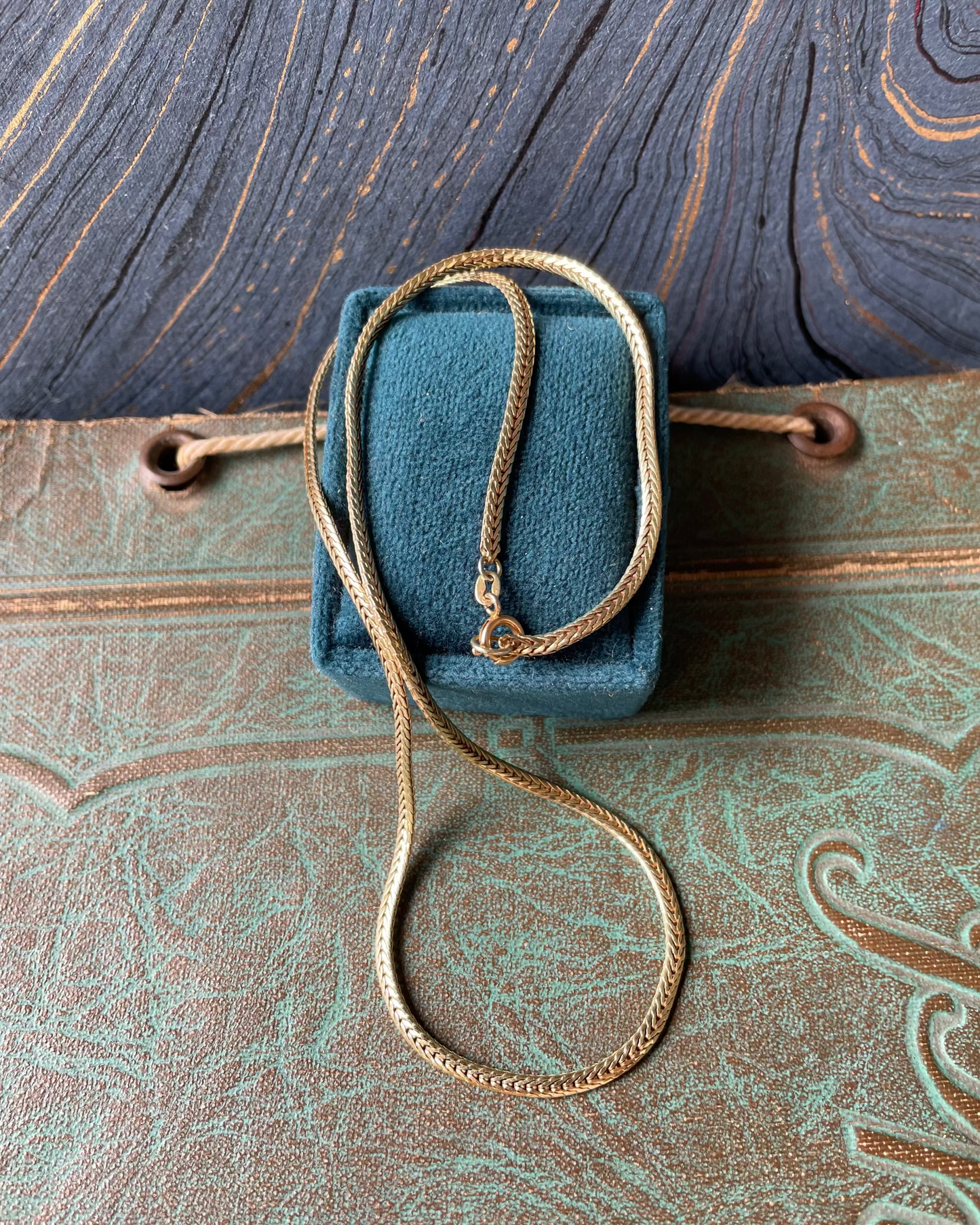 Flat Foxtail Chain - 14k