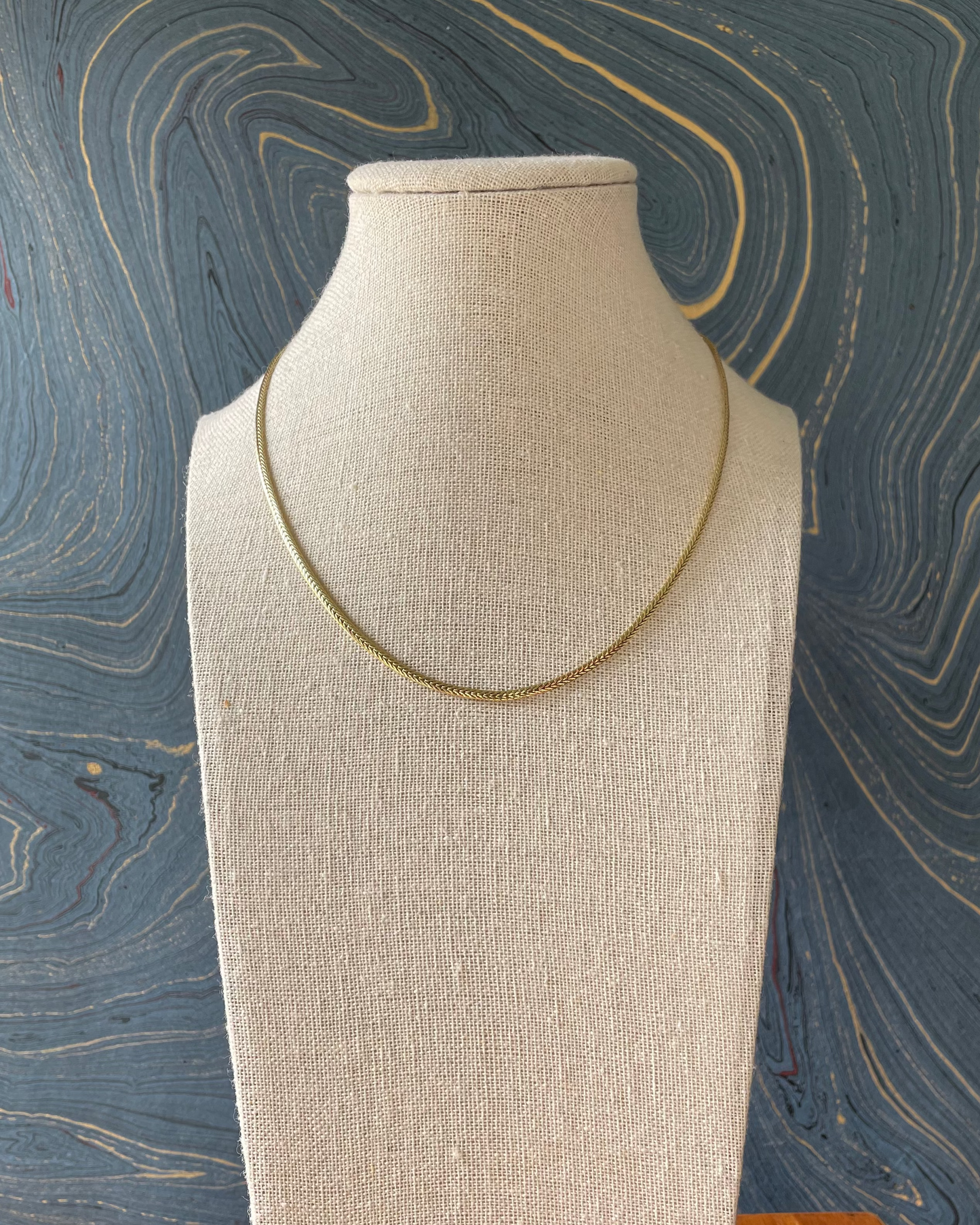 Flat Foxtail Chain - 14k