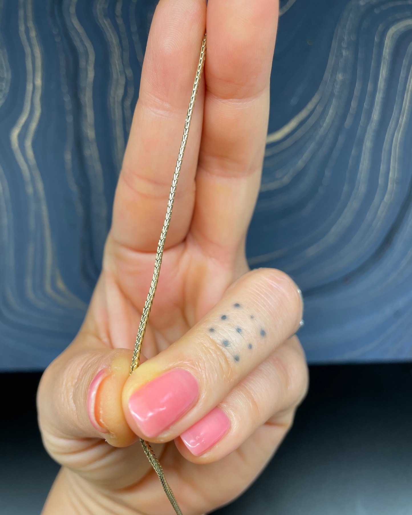 Flat Foxtail Chain - 14k
