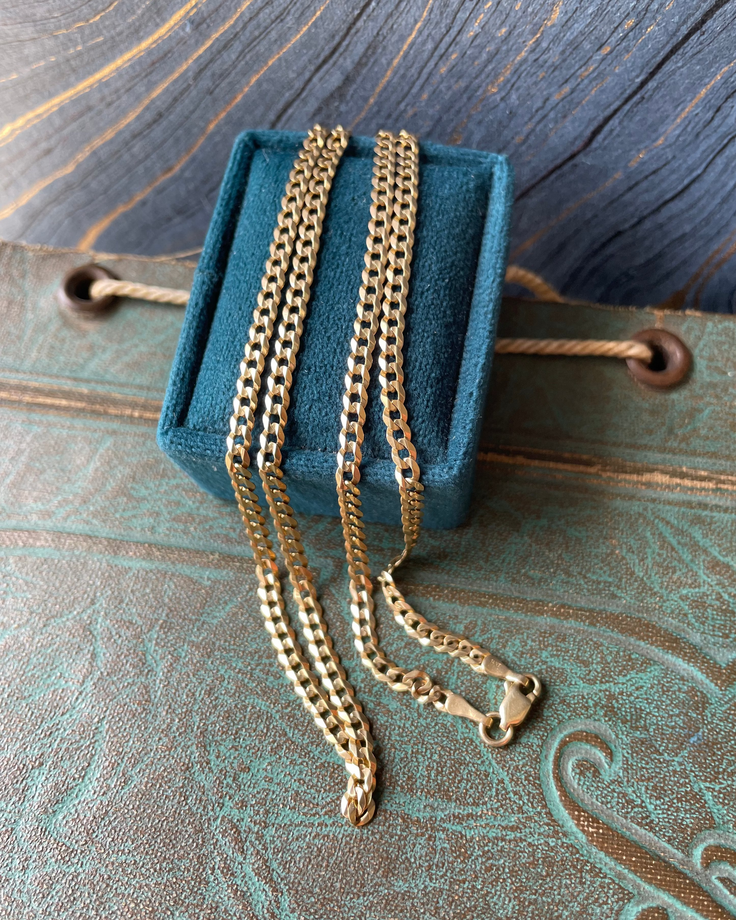 Flat Curb Chain - 14k