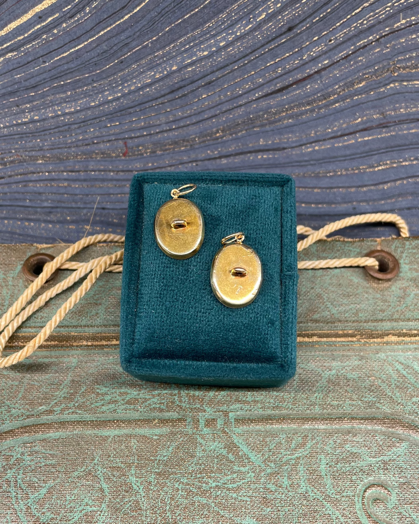 Flower Cufflink Charm - 14k