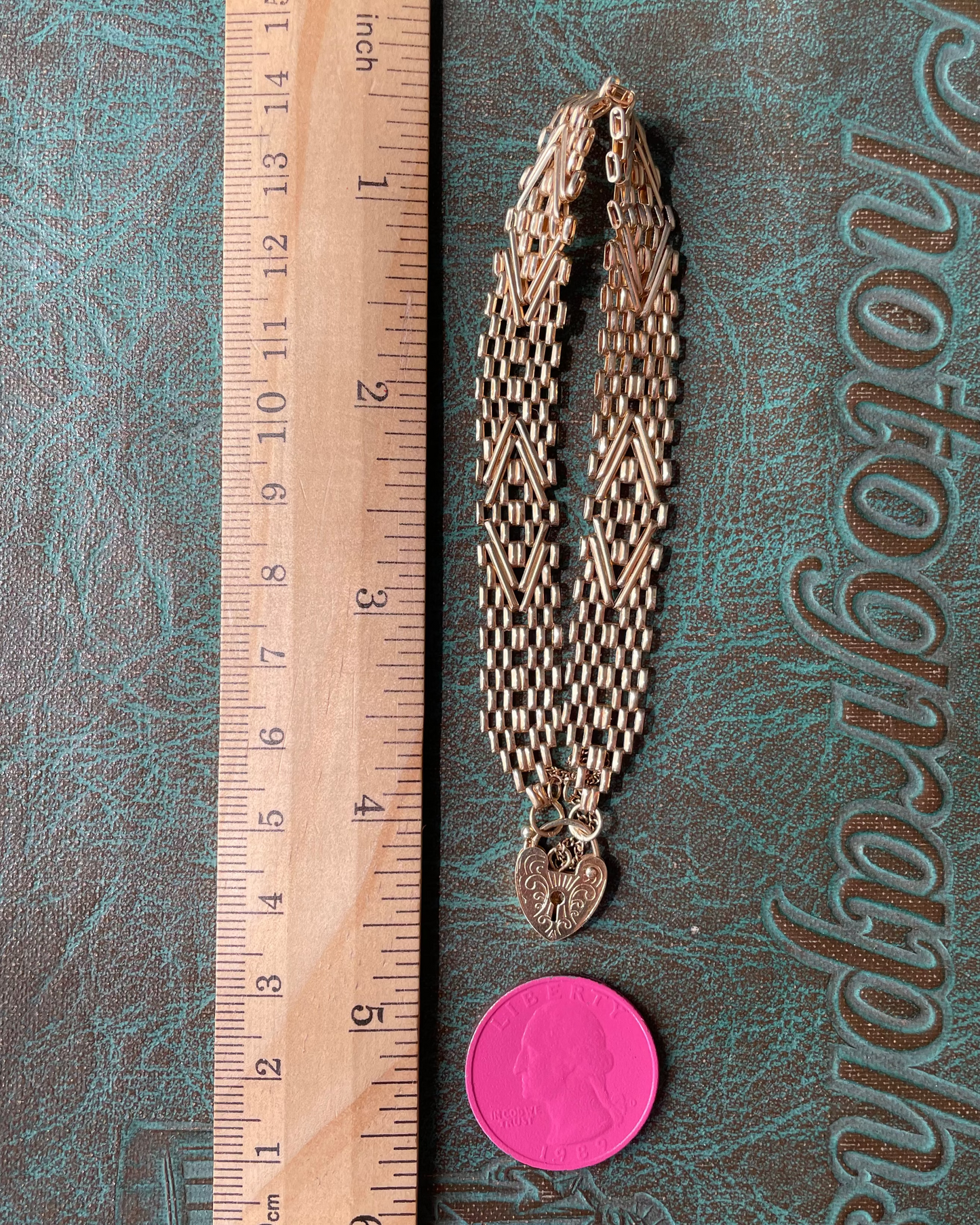 Heart Padlock & Gate Bracelet - 14k