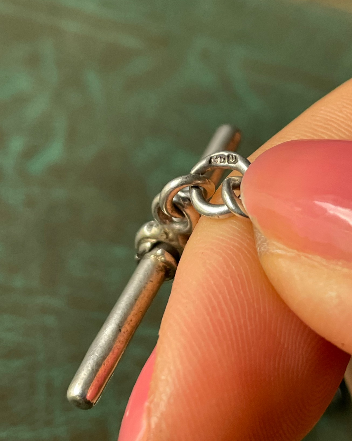 Watch Chain Small Graduated Curb - Silver