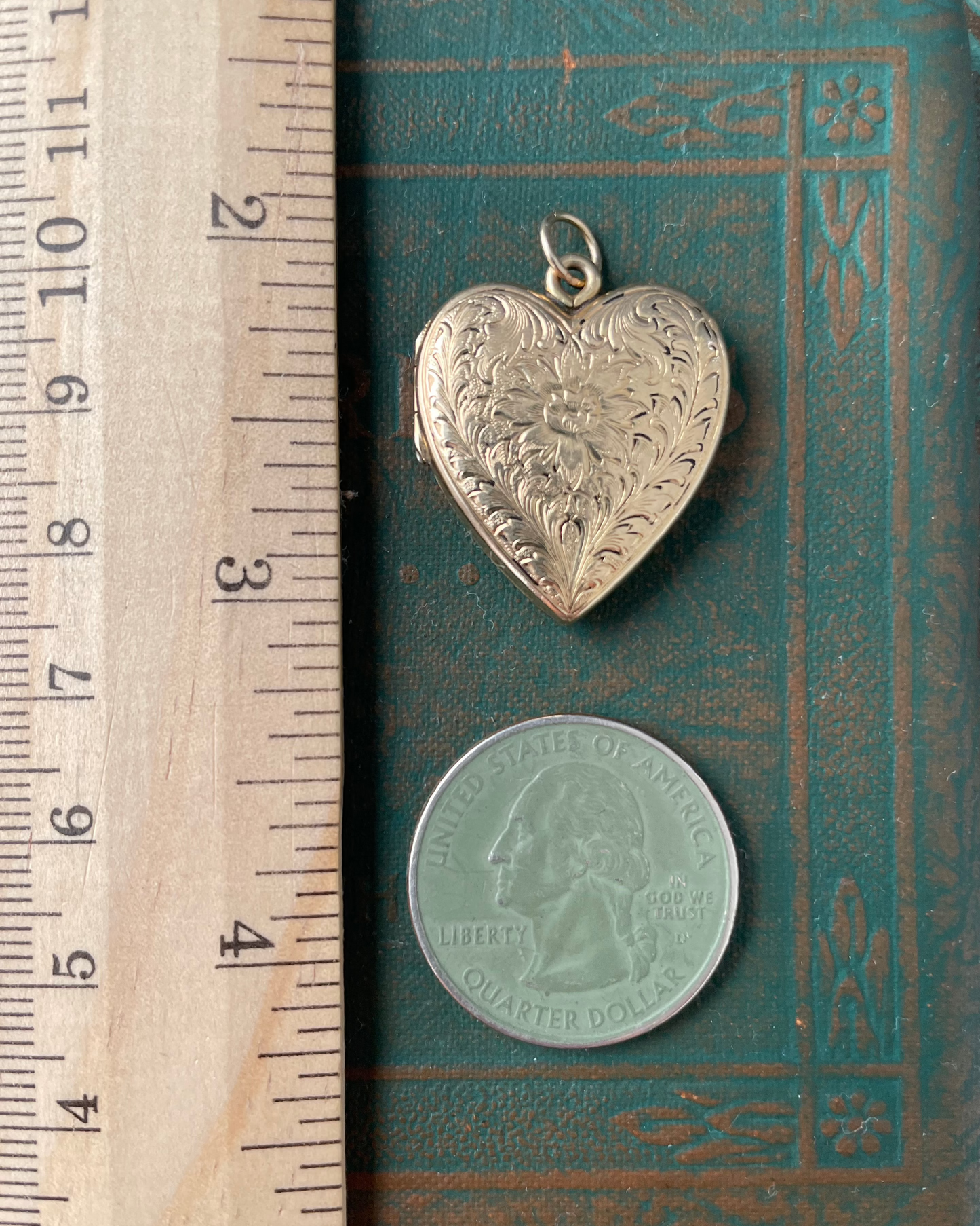 Heart Flower Locket - 14k