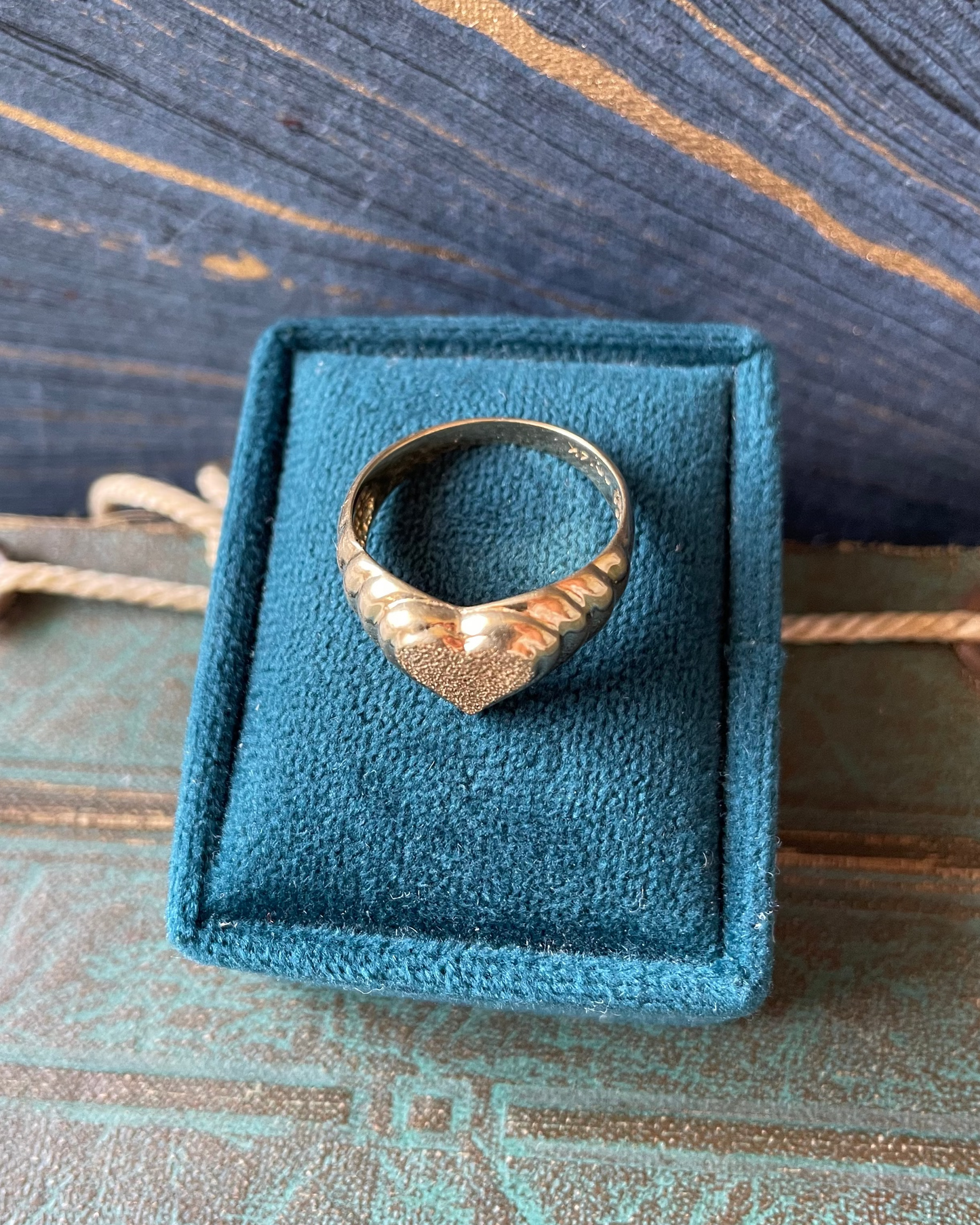 Heart Signet Ring - 14k