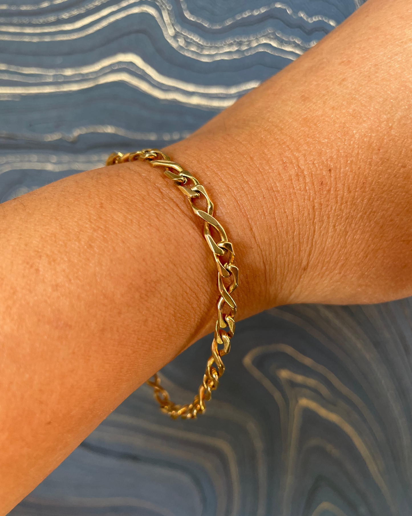 Infinity Curb Bracelet - 14k